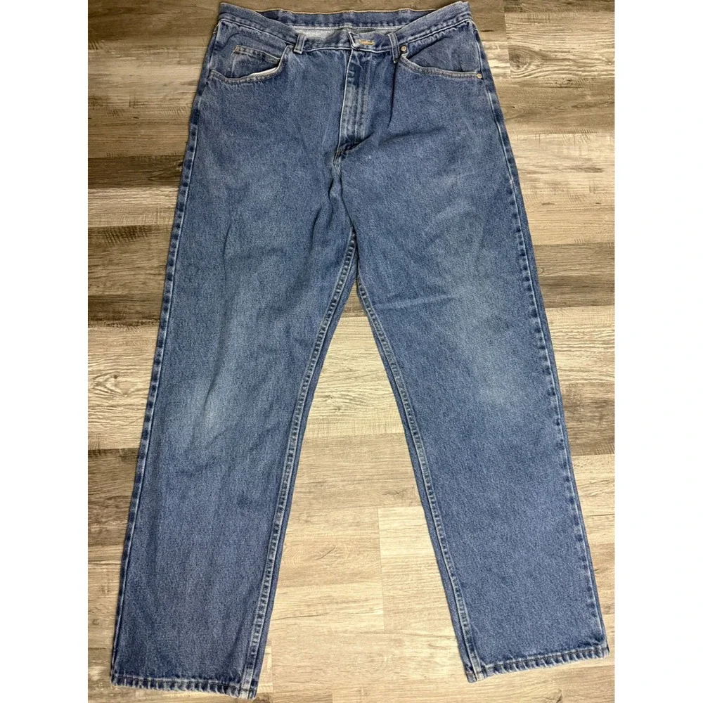 Wrangler Hero Authentic Jeans Mens 36x32 Medium Wash Straight Leg 9760WDR